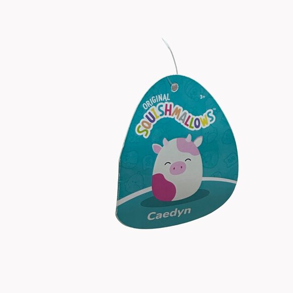 Squishmallows 10” Caedyn the Cow Plush Toy Soft Cuddly Stuffed Animal New - Picture 2 of 5